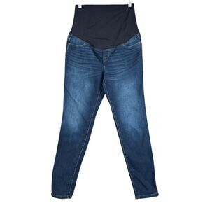 Isabel Maternity Skinny Blue Overbump Panel Dark Wash Maternity Jeans Size‎ 4/27